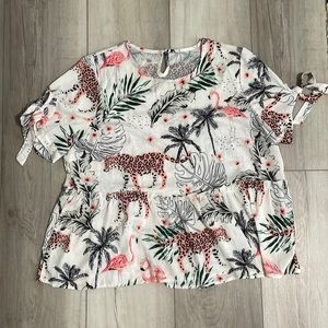 Flowy Animal Shein Blouse